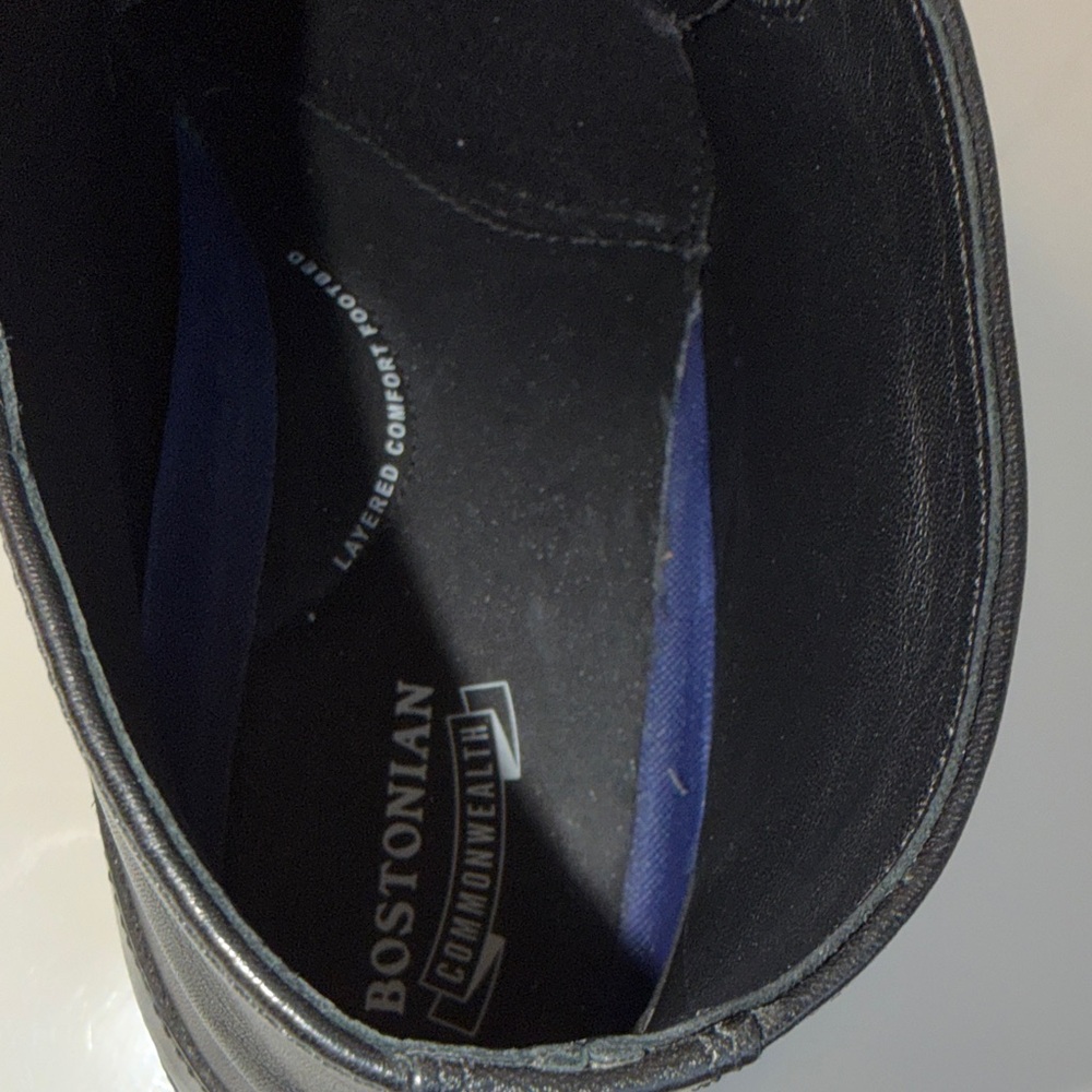 EUC BOSTONIAN NANTASKET MID COMMONWEALTH BLACK LEATHER LACE UP BOOTS 10.5 - Picture 5 of 8
